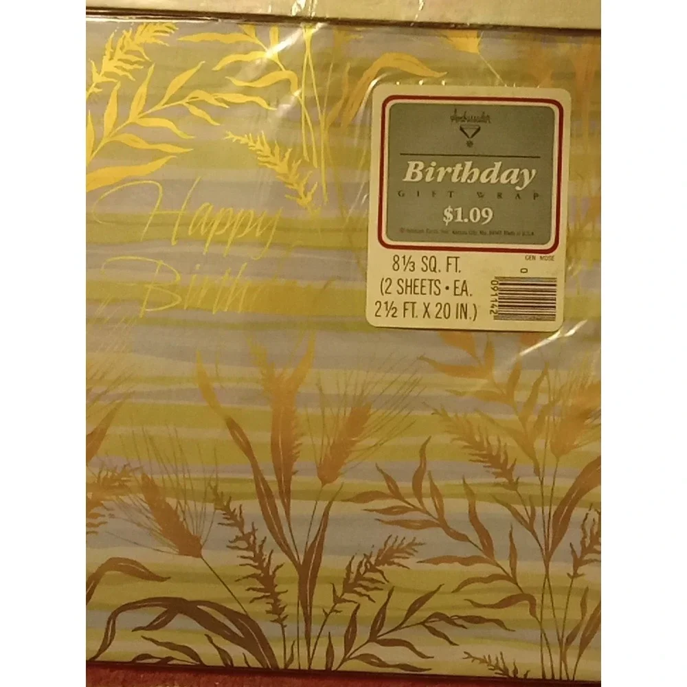 Lot Vintage Gift Wrap Wrapping Paper Sheets Retr All‎ Occasions o